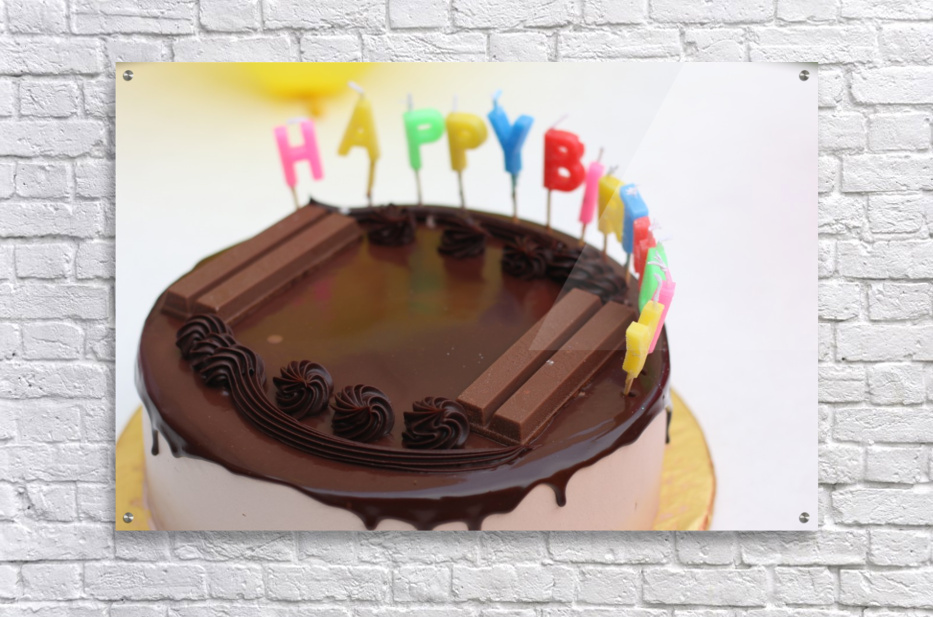 birthday cake photo print