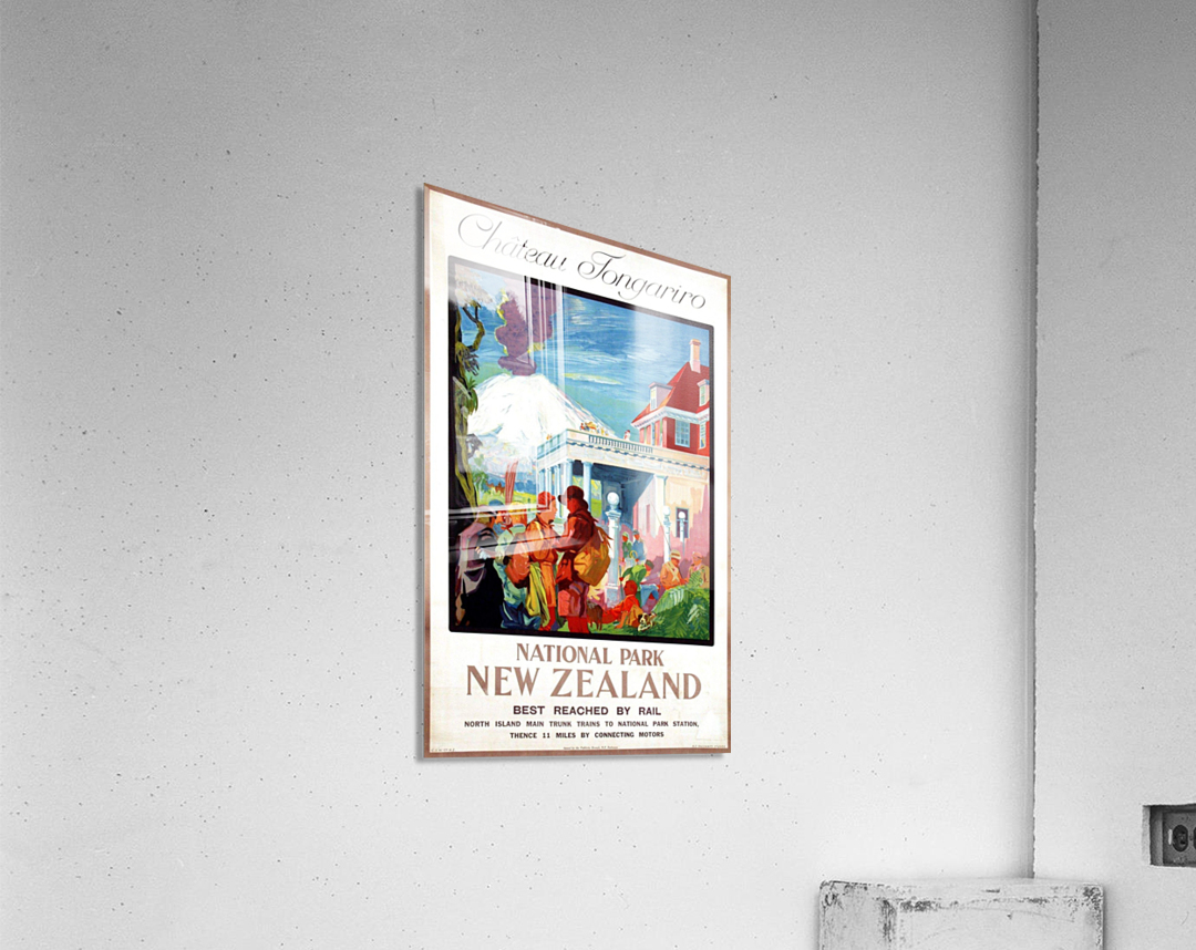 Australia new zealand Vintage Map Print poster paper for glass frame 900mm