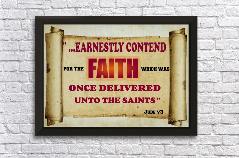 Earnestly contend for the faith edifying designs