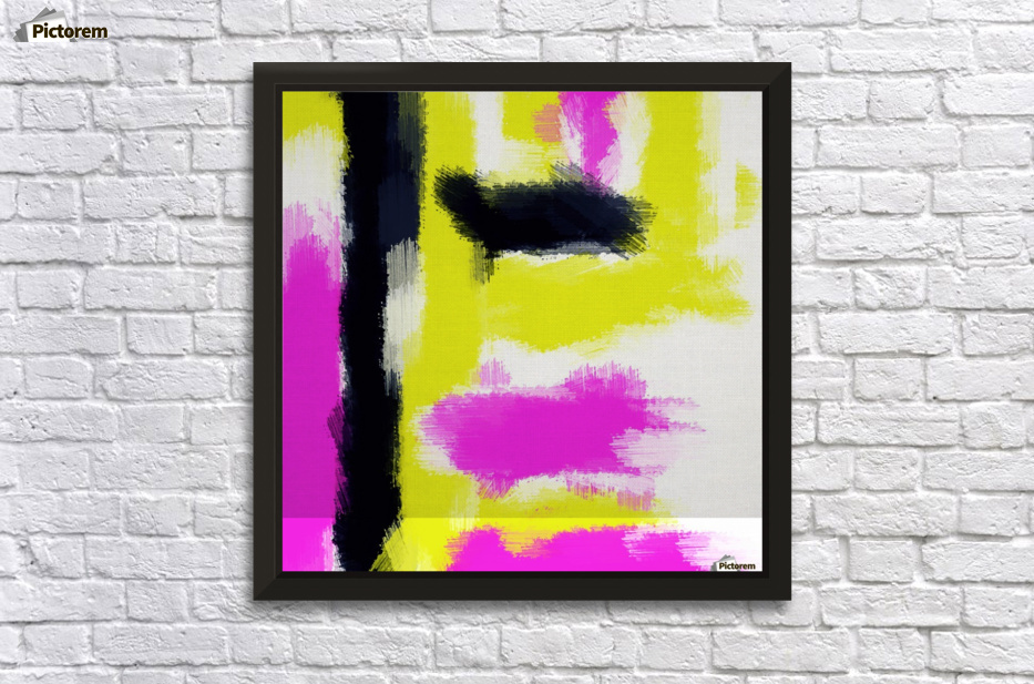 Pink Yellow And Black Painting Abstract With White Background Timmyla Pink Yellow And Black Painting Abstract, Paintings With Yellow Background