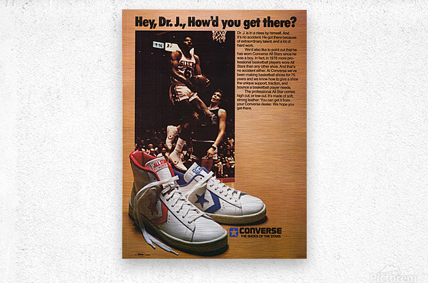 dr j converse poster