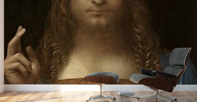 Leonardo Da Vinci Salvator Mundi Savior Of The World Hd 300ppi Stock Photography