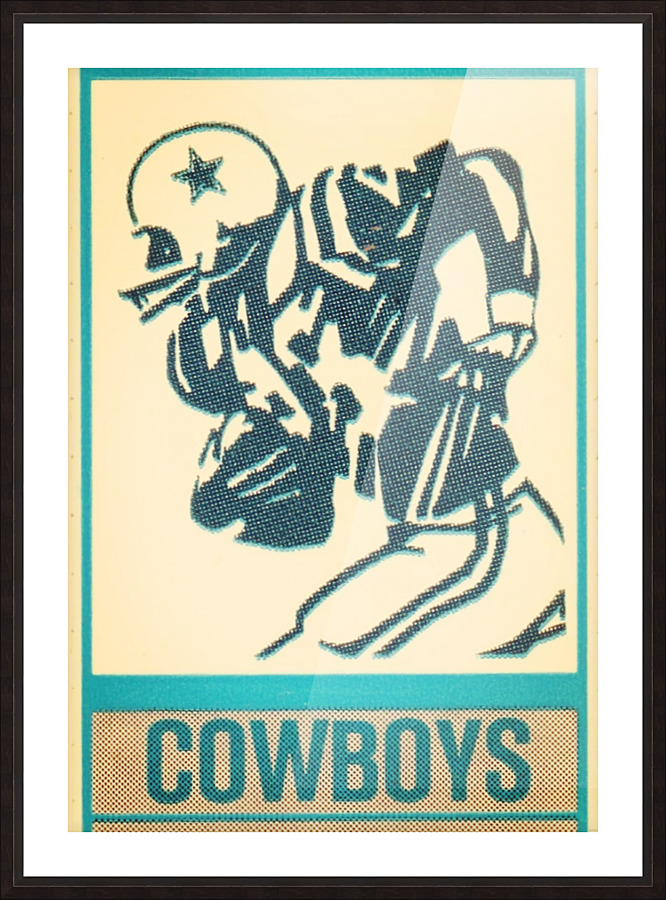 1981 dallas cowboys retro football art Row One Brand