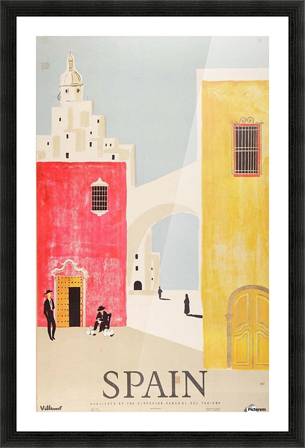 Spain vintage travel poster - VINTAGE POSTER