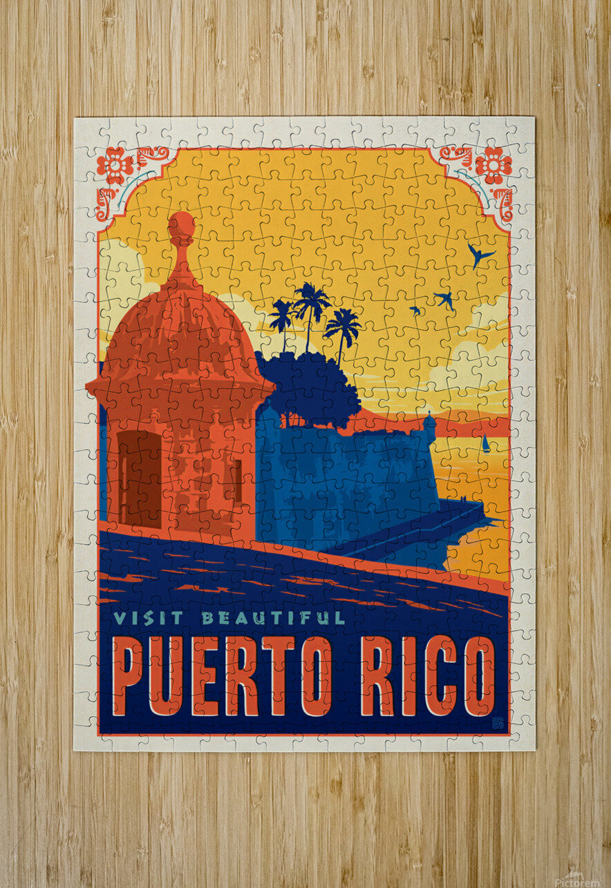 Visit Beautiful Puerto Rico poster VINTAGE POSTER