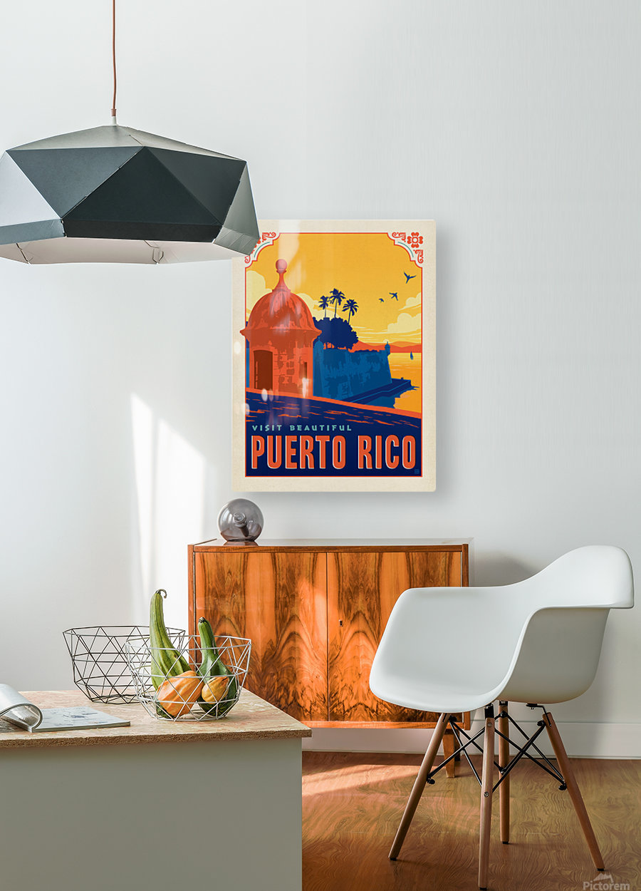 Visit Beautiful Puerto Rico poster VINTAGE POSTER