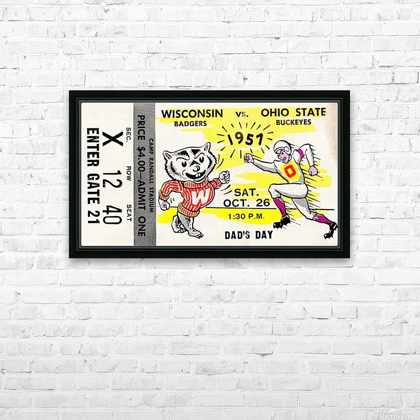 1957 wisconsin badgers college football Row One Brand