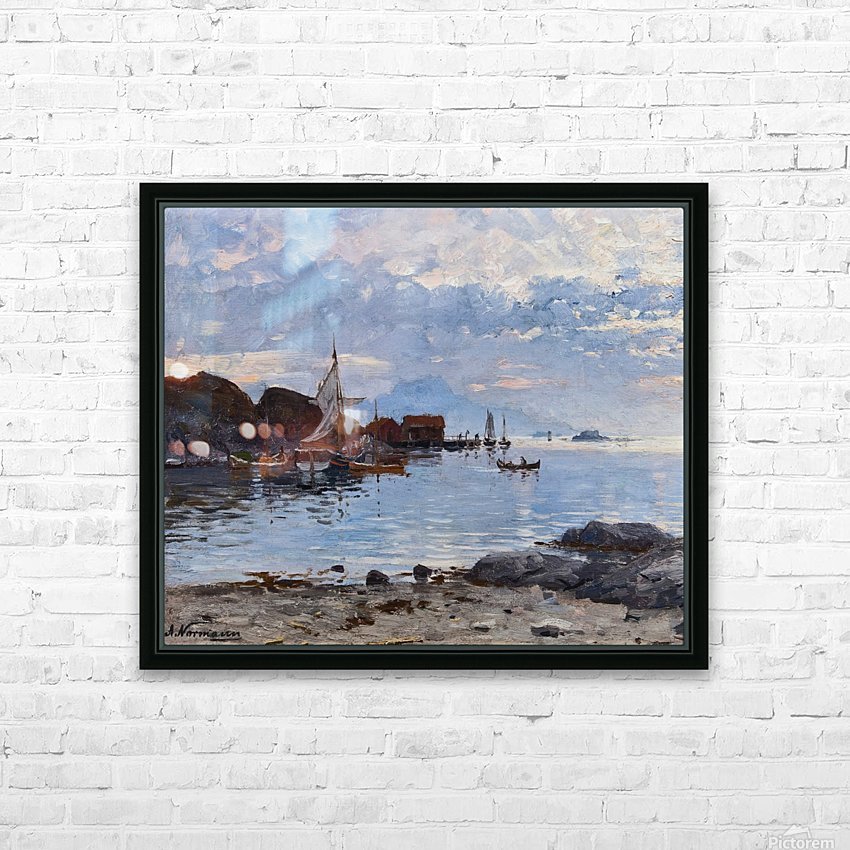 Fishing Village In Northern Norway Adelsteen Normann - Fishing Village Metal Wall Art Fishing Village In Northern Norway Adelsteen Normann - Fishing Village Metal Wall Art