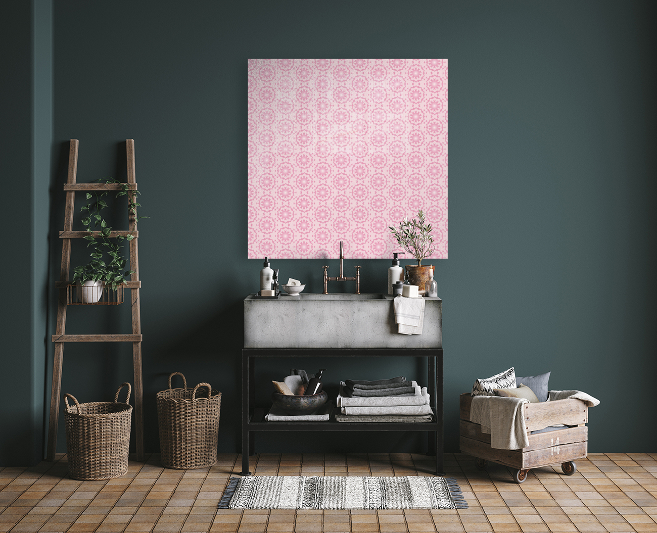 PINK ARABIC STYLE SEAMLESS PATTERN Background rizu_designs