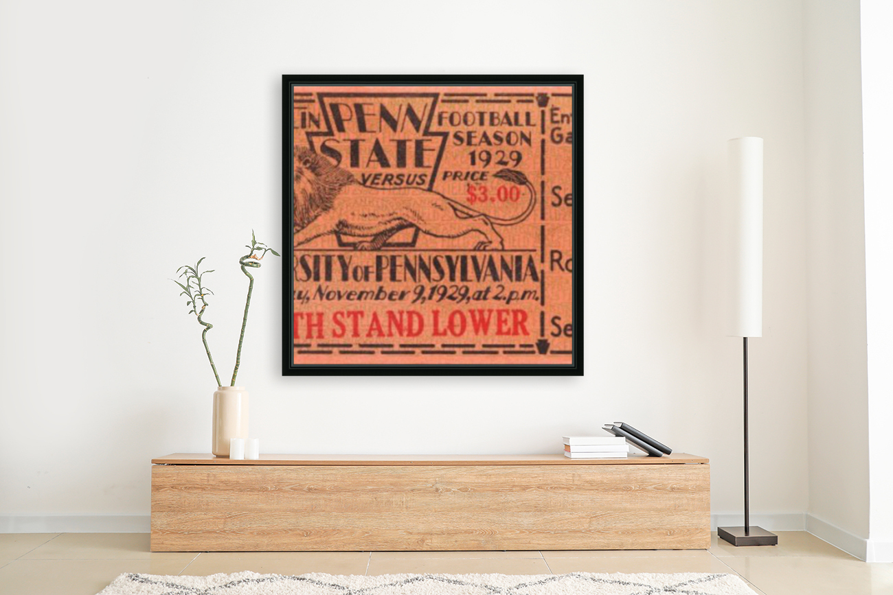 Game Room Decor Ideas 1929 Pennsylvania Penn State Ticket Canvas Row One Brand - Penn State Wall Decor Game Room Decor Ideas 1929 Pennsylvania Penn State Ticket Canvas Row One Brand - Penn State Wall Decor