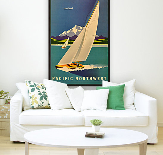 travel poster pacific northwest travel pacific northwest pacific northwest painting pacific northwest poster wall decor